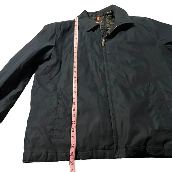 Dockers Men's Utility Jacket Navy Blue Size L Mid-Length Casual Zip-Up - Picture 14 of 15